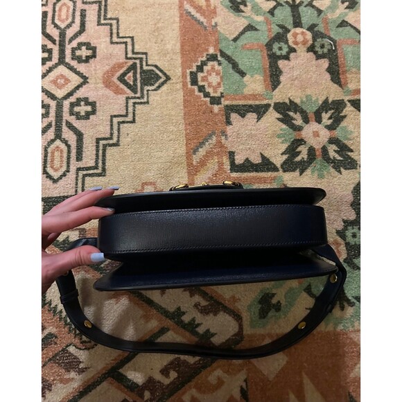 GUCCI Horsebit 1955 Velvet Azalea Calfskin Baiadera Stripe Shoulder Bag in Multi - Picture 6 of 12